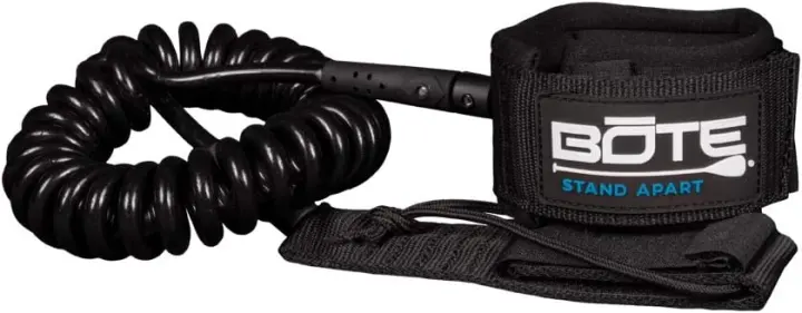 10' Coiled PVC SUP Ankle Leash — Universal Stand Up Paddleboard Leash