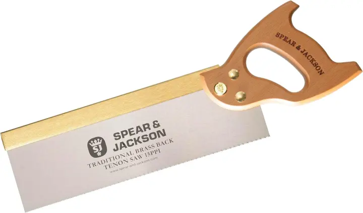 12in Tenon Saw with Brass Back and 15 PPI Cutting Edge
