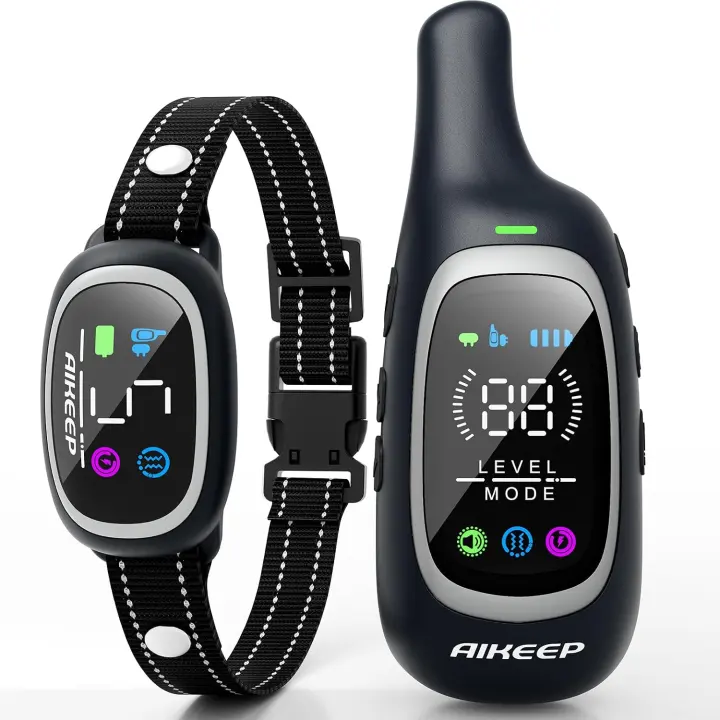 2-in-1 Dog Shock & Bark Collar — 3300FT Remote, IP67 Waterproof