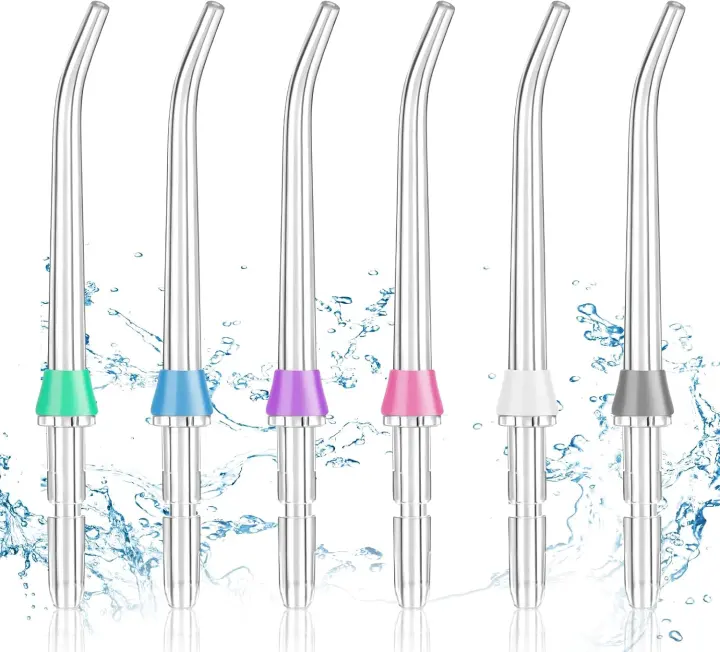 6-Pack Replacement Jet Tips for Waterpik-Compatible Water Flossers