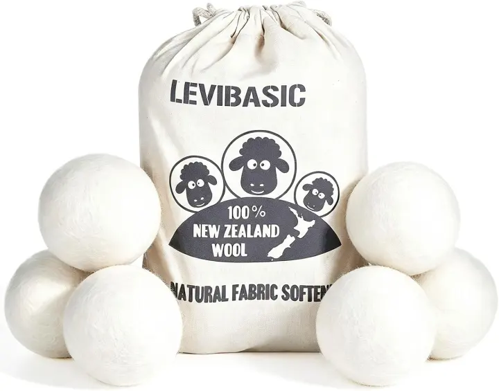 6-Pack Wool Dryer Balls — 100% New Zealand Merino Wool