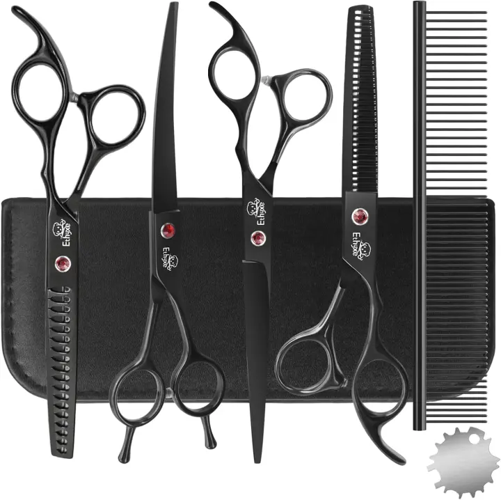 7-Inch 4-in-1 Dog Grooming Scissors Kit