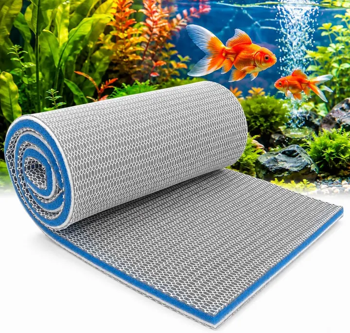 8-Layer Aquarium Filter Floss Pad — 23.62 x 15.75 x 0.6 in