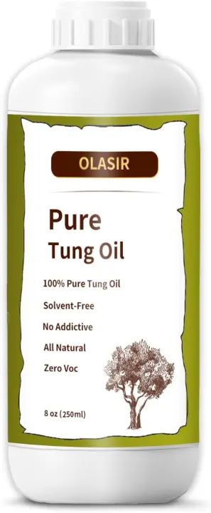 8 oz Pure Tung Oil for Wood Finishing (Food-Grade)