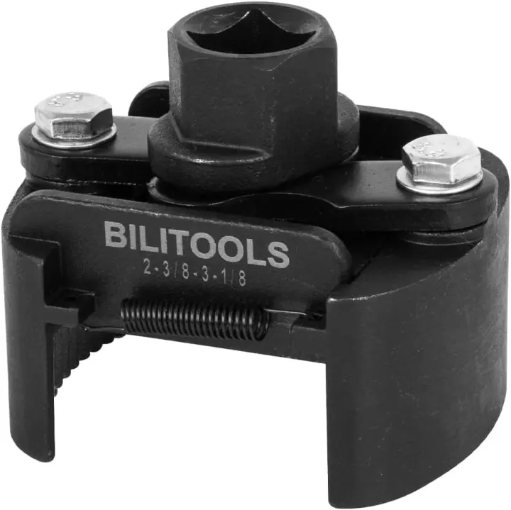 Adjustable Auto‑Clamp Oil Filter Wrench — Universal 1/2" Drive