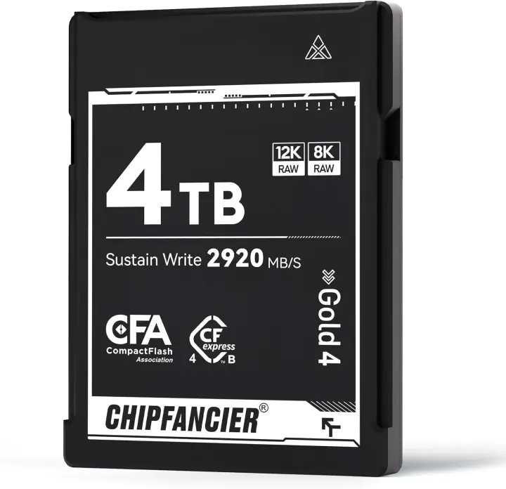 CFexpress 4.0 Type B — 4×968GB Memory Cards, Up to 3550/2920MB/s