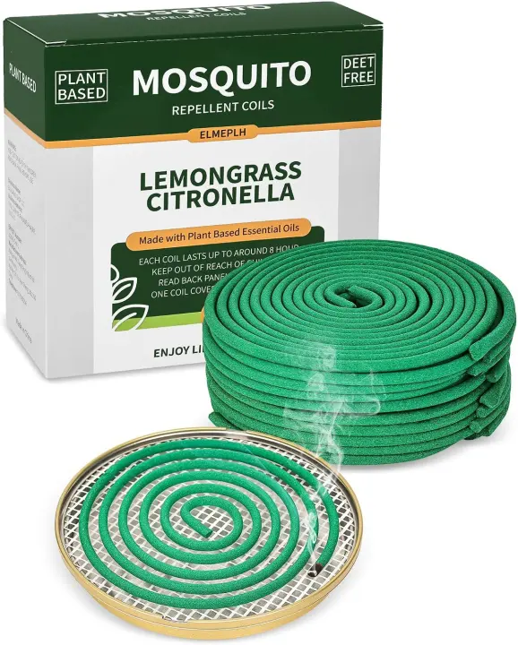 Citronella Mosquito Repellent Coils — 20-Pack Outdoor Incense Coils