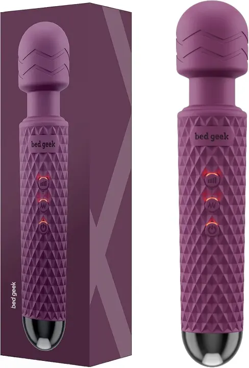 Cordless Handheld Wand Massager — Waterproof USB Rechargeable