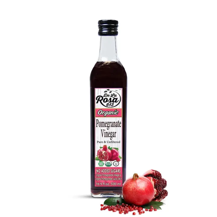 De La Rosa Raw, Unfiltered Organic Pomegranate Vinegar (16.9 oz)