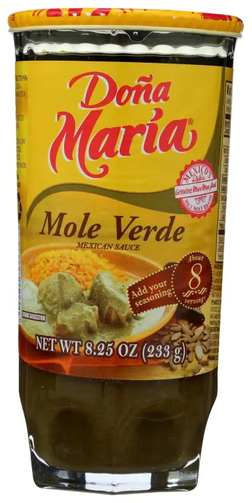 Doña Maria Mole Verde Paste — 8.25 oz Green Mole Sauce