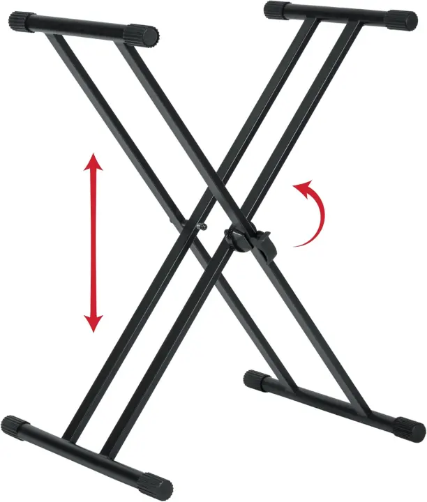 Double-Braced X-Style Adjustable Keyboard Stand (Gator Frameworks GFW-KEY-2000X)