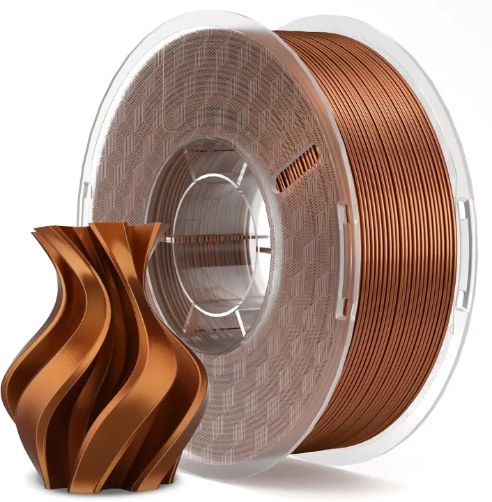 ELEGOO Silk PLA 1.75mm Copper 1KG Filament — Glossy Silk PLA