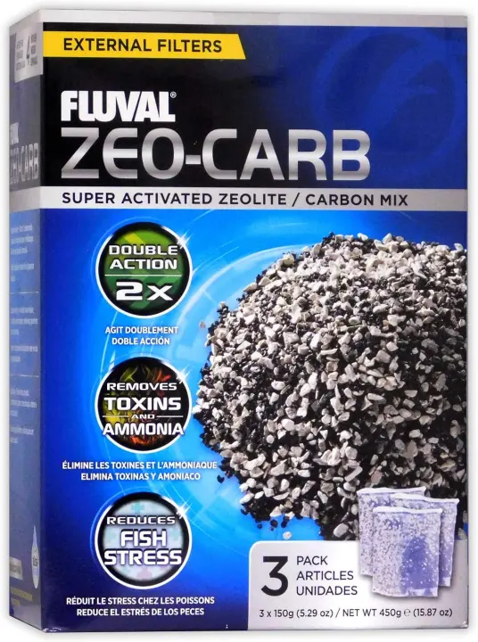 Fluval Zeo-Carb Chemical Filter Media Pack for Freshwater Aquariums