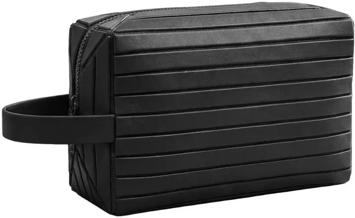 Hanging Travel Toiletry Bag — Men's Dopp Kit (Black)