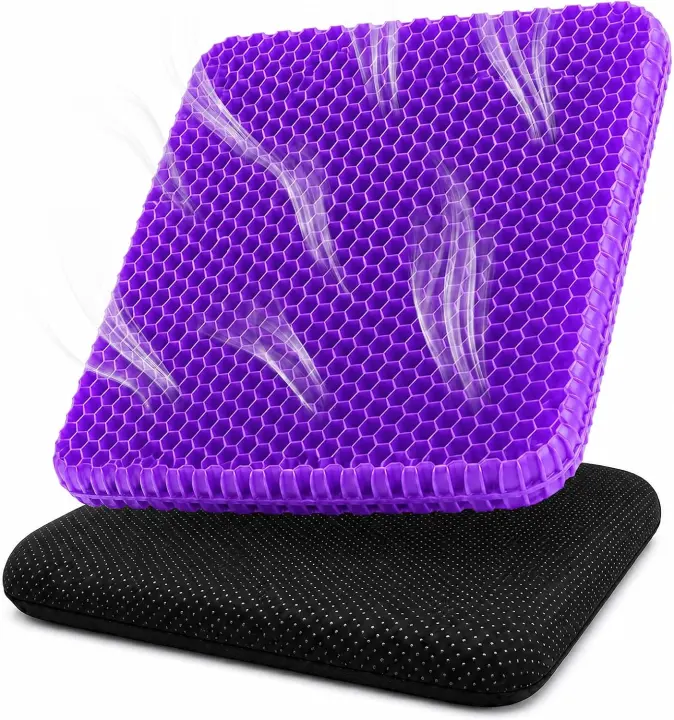 Honeycomb Gel Seat Cushion for Long Sitting — Cooling Support Pad