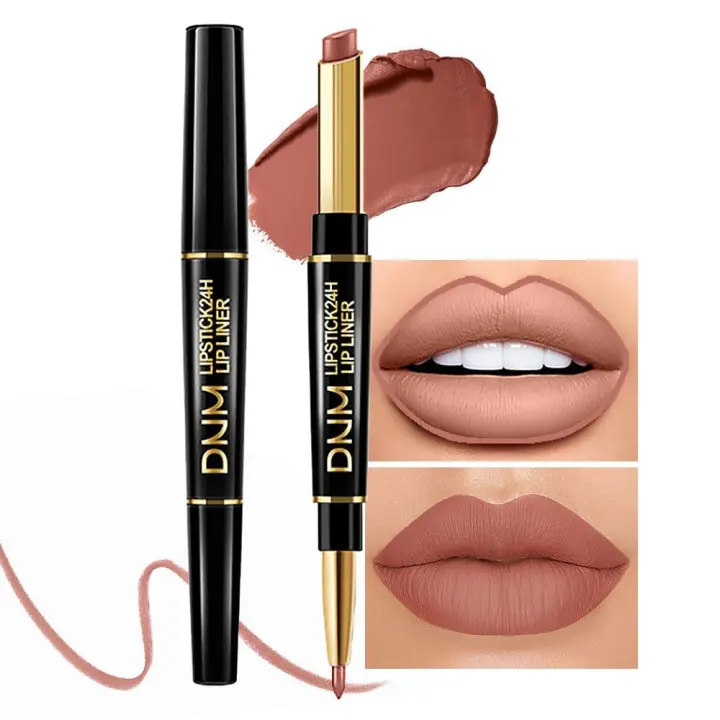 Kaely 2-in-1 Nude Brown Lip Liner & Lipstick Kit — 30-Color Set