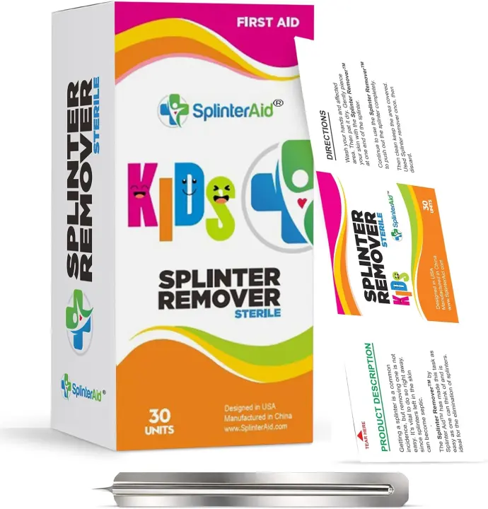 Kids Splinter Removal Kit — 30 Disposable Child-Sized Tools