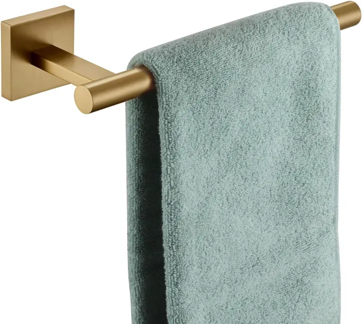 KOKOSIRI Stainless Steel Bathroom Towel Bar — Champagne Bronze Finish