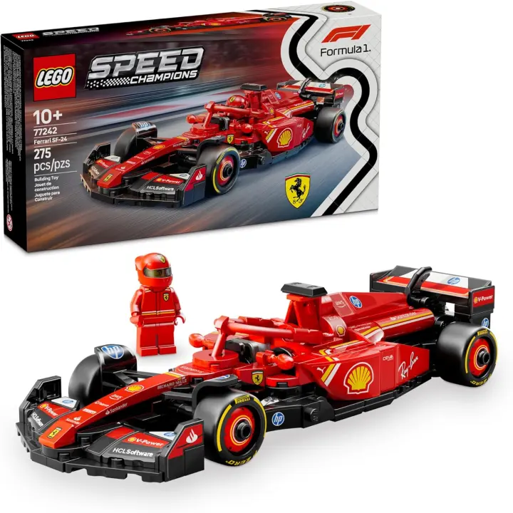 LEGO Speed Champions Ferrari SF-24 F1 Race Car Building Set