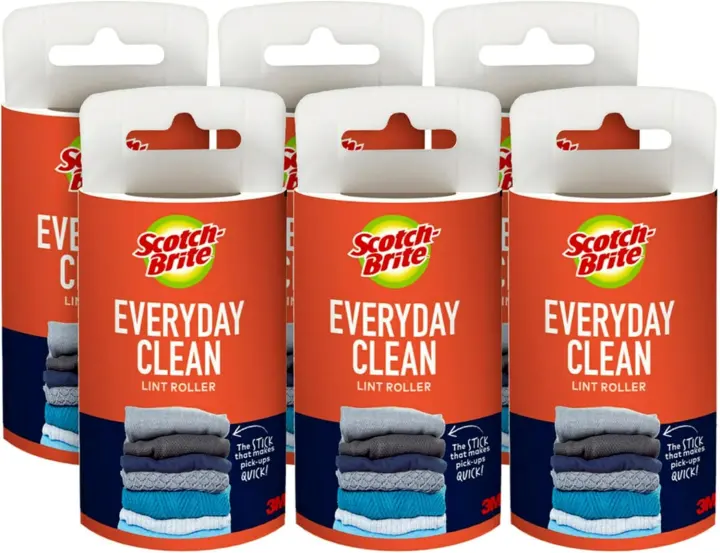 Lint Roller Refills — 6 Pack (420 Adhesive Sheets) Refill Rolls