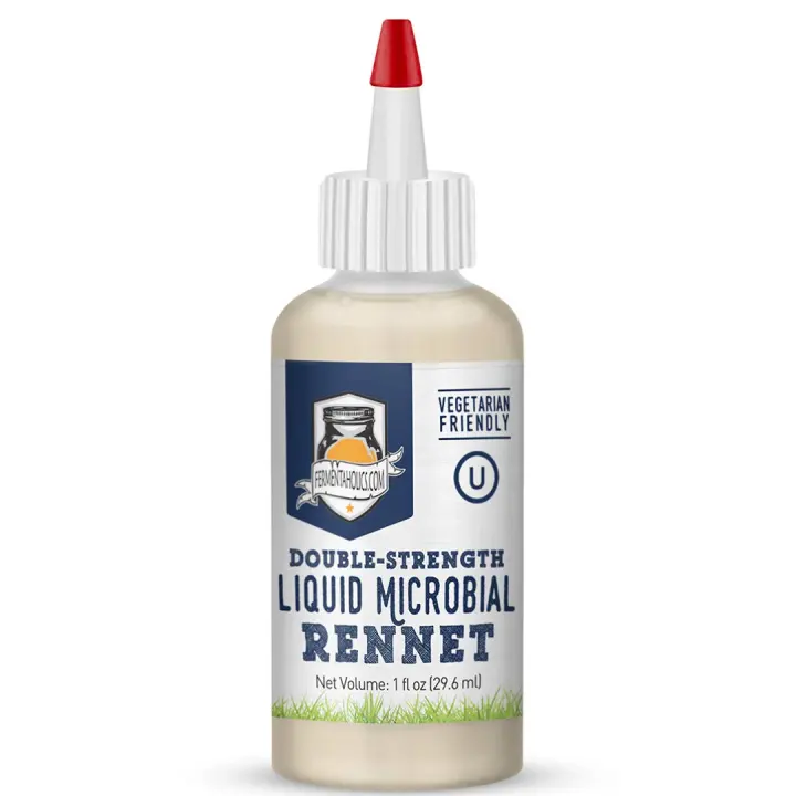 Liquid Microbial Rennet — Vegetarian Coagulant for Home Cheese Making