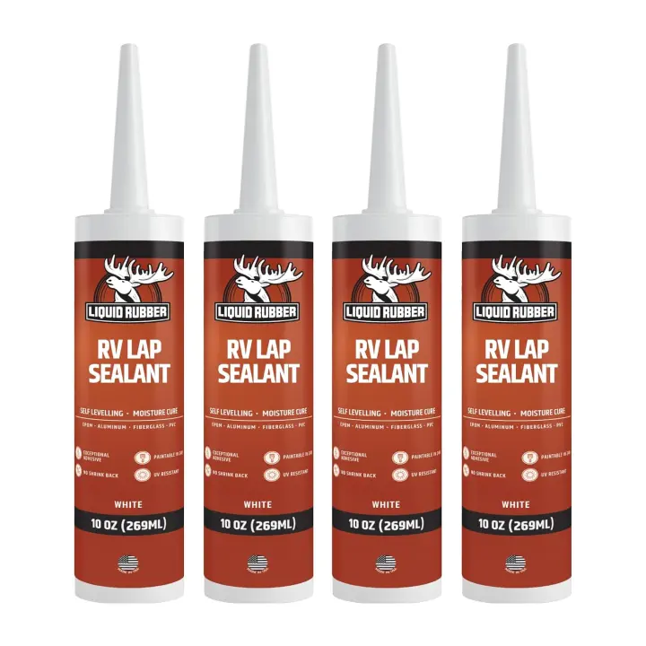 Liquid Rubber RV Lap Sealant — Self-Leveling Roof Sealant (4-Pack)