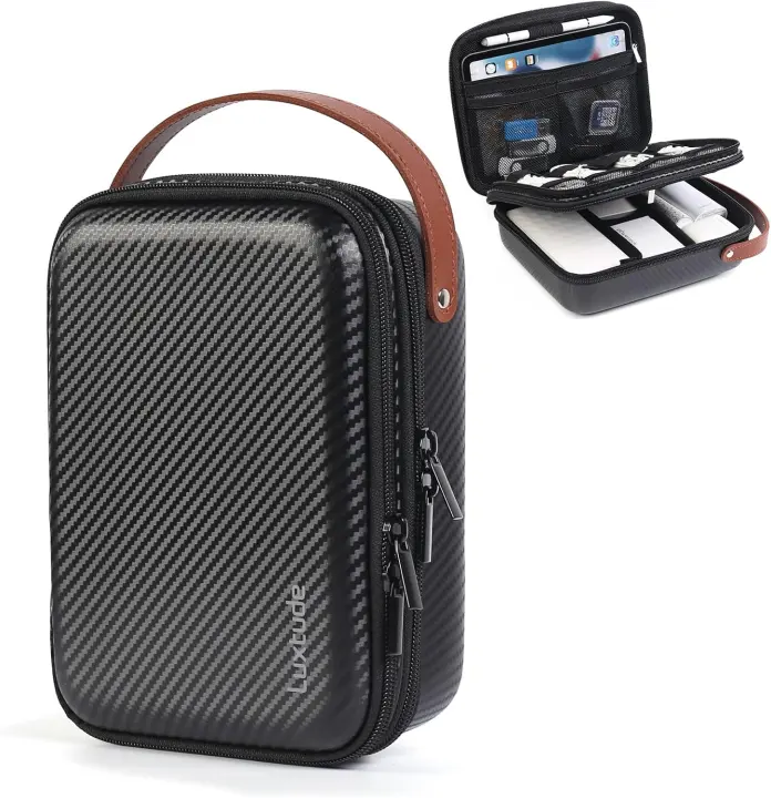 Luxtude Electronics Organizer Travel Case — Hard Portable Tech Bag