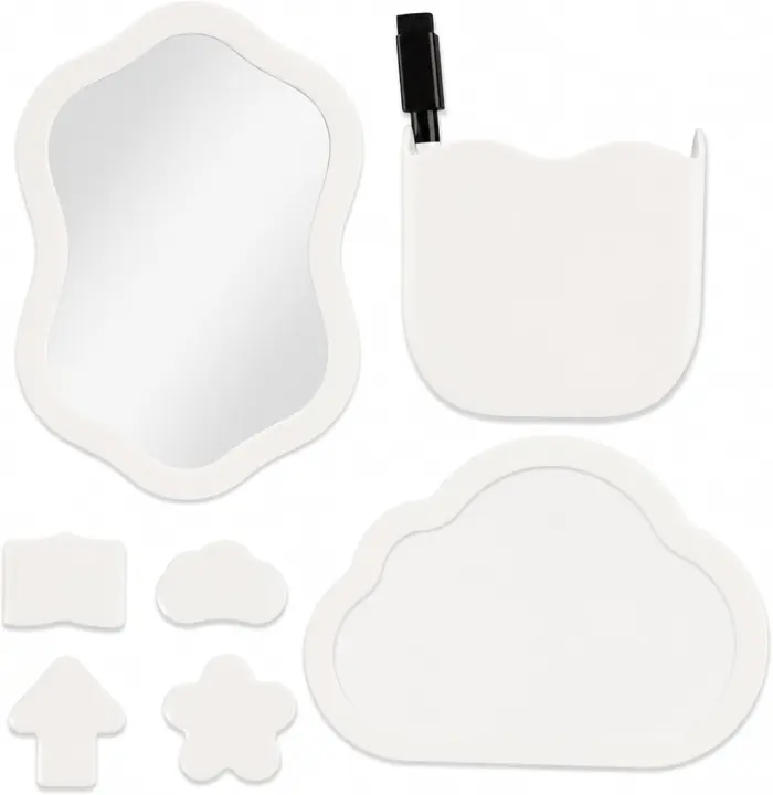 Magnetic Locker Accessories Kit — Mirror, Dry-Erase & Pen Holder