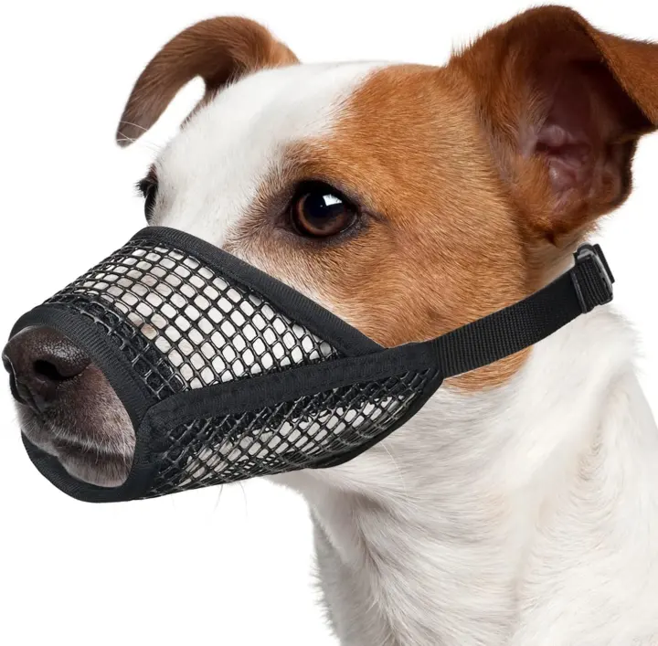 Mayerzon Soft Mesh Dog Muzzle — Small Size, Black