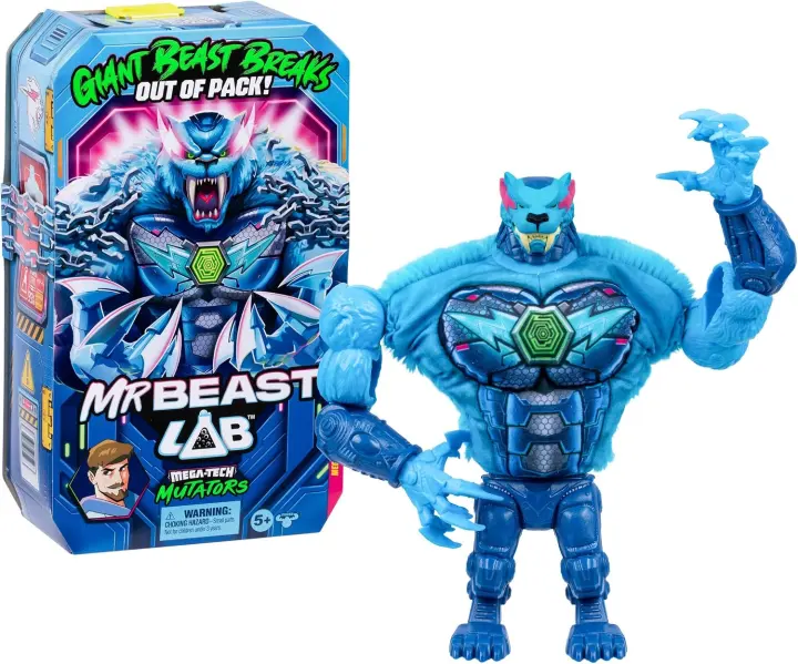 MRBEAST LAB MEGA-TECH Panthar Mutator — 9-inch Action Figure