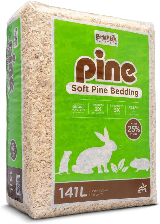 Pine Shavings Bedding for Small Pets — 141 L Bag