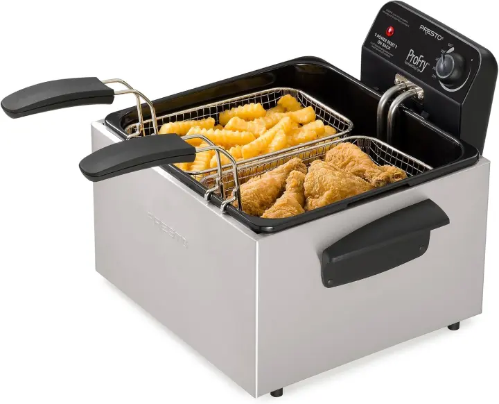 Presto 05466 Dual-Basket Pro Fry Immersion Deep Fryer