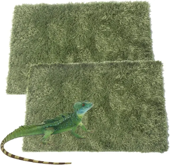 Reptile Carpet Substrate Mat (2-Pack) — Terrarium Liner for Lizards & Snakes