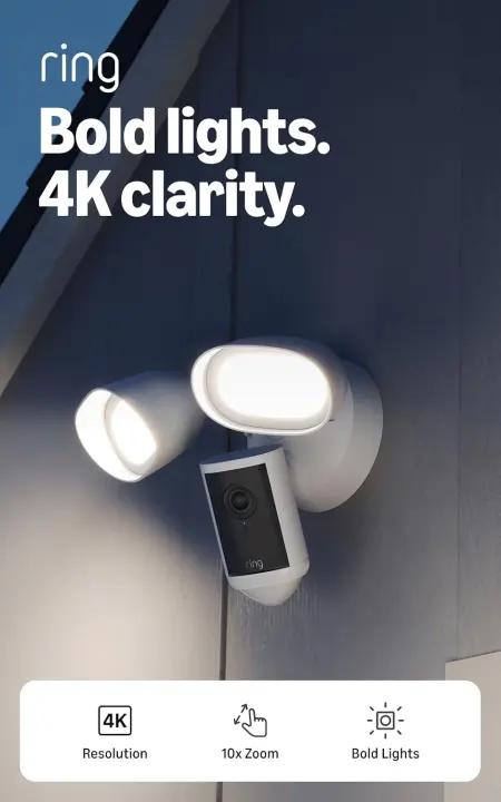 Ring Floodlight Cam 4K Pro (Wired) — 4K Floodlight Security Camera