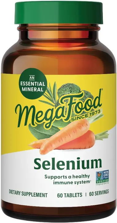 Selenium 50 mcg Immune Support Tablets — Whole-Food Formula (60)