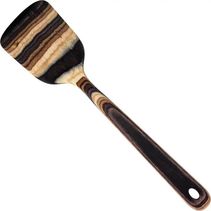 Sumatra Collection 12.5-inch Colorful Wooden Spatula for Cooking