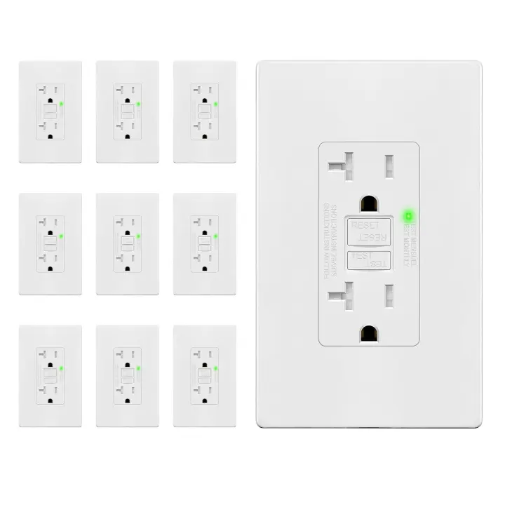 TG 20A GFCI Tamper-Resistant Outlet with Self-Test