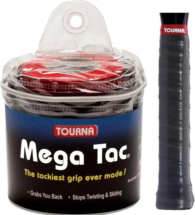 Tourna Mega Tac Extra-Tacky Tennis Overgrips — 30 XL Pack