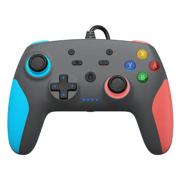 Wired Pro Gamepad for Switch 2/1 & PC — Remappable, Gyro, Hall Joysticks