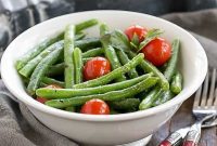 Tuscan Garlic Green Beans