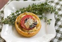 Creamy Boursin Tomato Tartlets