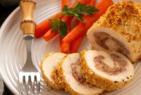 Golden Crispy Cordon Bleu Bake