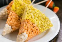 Rice Krispie Candy Corn Delights