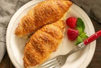 Decadent Croissant French Toast with Juicy Raspberries