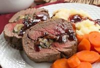 Gourmet Gorgonzola Mushroom Stuffed Tenderloin