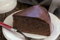 Decadent One Layer Fudge Cake