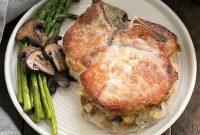Harvest Stuffed Pork Chops with Apple Thyme Sauce