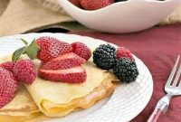 Golden Rum Crêpes with Bright Lemon Curd