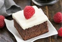 Decadent Raspberry Chambord Brownies with White Chocolate Icing