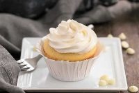 Indulgent Ghirardelli Vanilla Cupcakes with White Chocolate Buttercream